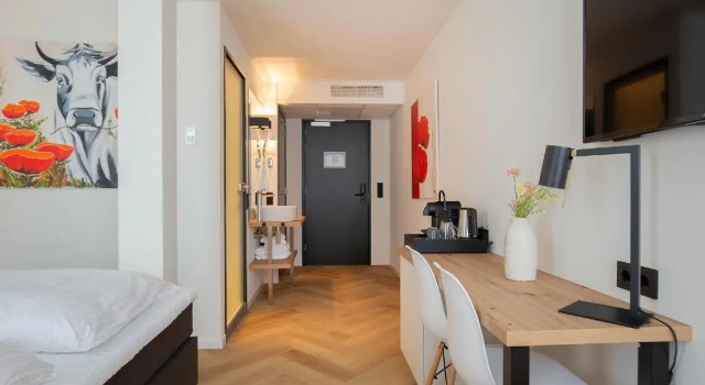 Двухместный номер Standard Snoozz Hotels Bolsward Boutique hotel zonder receptie met digitale sleutel