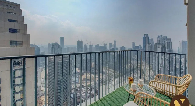 Апартаменты Luxury с видом на канал Vogue | Boulevard Heights near Burj Khalifa | Dubai mall