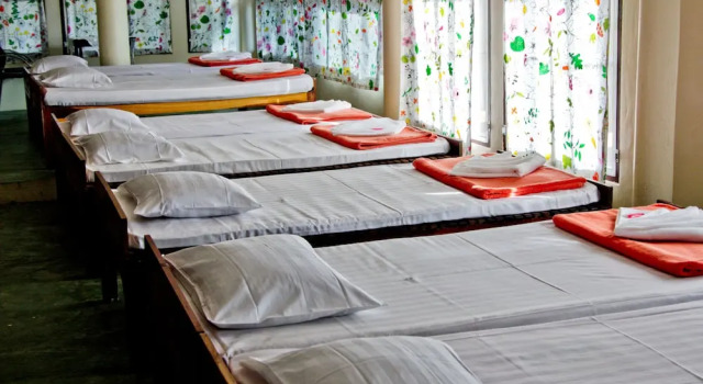 Кровать в общем номере с балконом Chestnut Hill Eco Resort Hat Yai