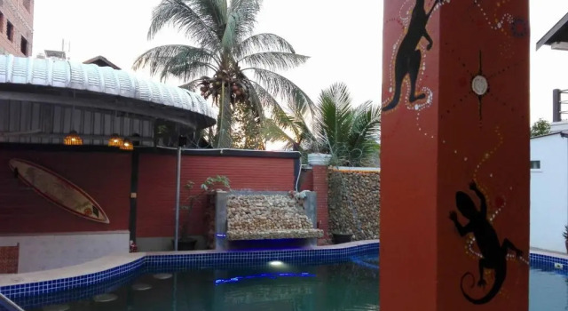 Кровать в общем номере The Billabong Guesthouse