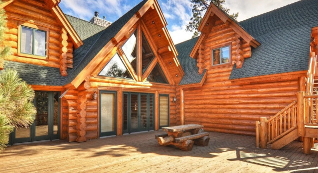 No. 46 High Timber Log Estate - 5 Br Home, Забронировать Дом для отпуска Биг-Бэар-Сити San Bernardino Mountains