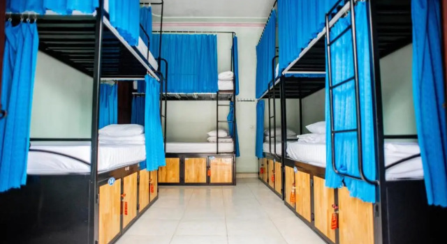 Кровать в общем номере Tam Coc Melody Homestay