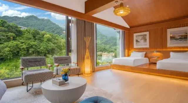 Люкс Yu Gui Yu Ye Private Hot Spring Inn (Qingcheng Back Mountain Branch)