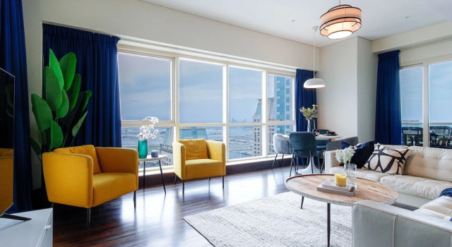 Апартаменты Luxury Manzil - Stylish 2BR in Dubai Marina nr Dubai Eye