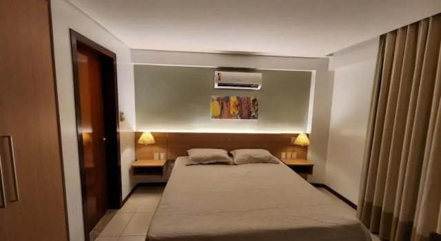 Апартаменты Flat de 2 quartos com linda vista-mar Pé-na-areia!