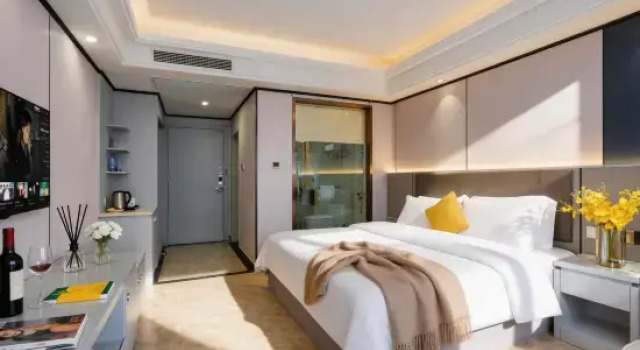 Кровать в общем номере Yahao Garden Hotel (Yudu Railway Station)