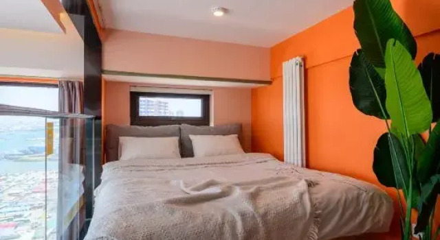 Люкс Deluxe Yunhai Bay Ocean View LOFT Holiday Residence (Jinmao Mall, Qingdao Station)