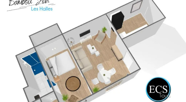 Апартаменты Bambou Zen - HyperCentre - Arrivée Autonome - Parking gratuit Courtsejour37