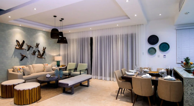Люкс Deluxe с 2 комнатами с балконом Beach Rock Condo Boutique