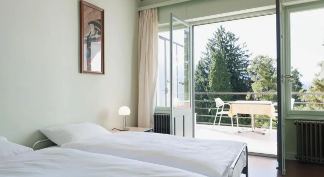 Двухместный номер Standard с балконом и с видом на озеро Hotel Monte Verità