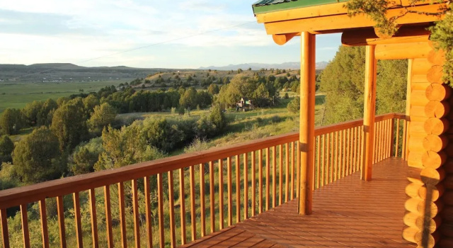 Двухместное бунгало с видом на реку Sevier River Ranch & Cattle Company