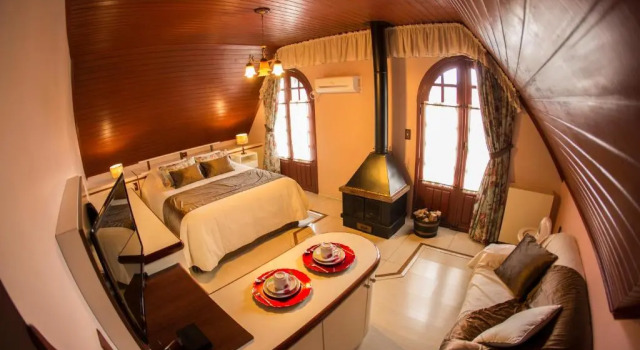 Люкс с балконом Chalé Alto da Serra - Pousada & Wellness Spa
