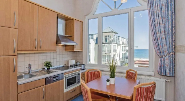 Апартаменты c 1 комнатой с балконом и с видом на море Villa Sommerfreude