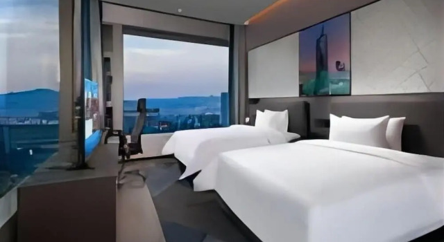 Двухместный номер Deluxe Hampton By Hilton Hangzhou Future Sign Technology City