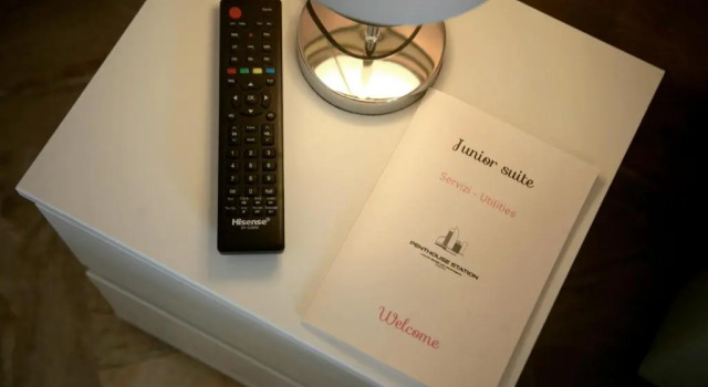 2 soveværelser i suite med altan med byudsigt Penthouse Station luxury apts Le dimore