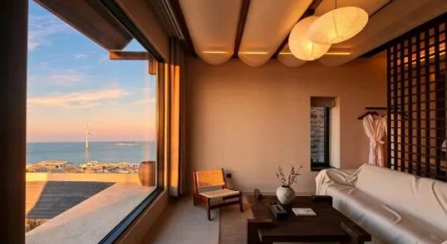Люкс с видом на море Left Bank Qinglan Sunrise Sea View Manor