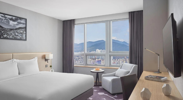 Camera doppia Avani Deluxe con vista sulla città Avani Central Busan