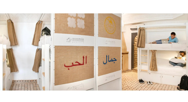Кровать в общем номере Rodamon Riad Marrakech