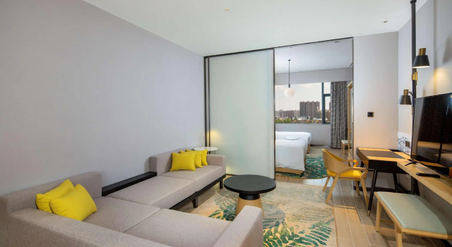 Двухместный люкс Deluxe Hilton Garden Inn Changchun Economic Development Zone