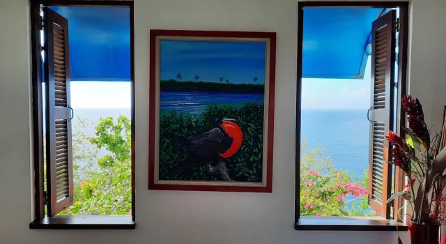 Двухместный номер Deluxe с балконом и с видом на океан Villa Being - Tobago Luxury B&B