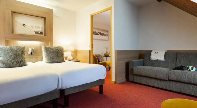 Четырёхместный номер Standard SOWELL HOTELS Mont Blanc et SPA
