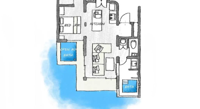 Вилла с видом на море Yuki Suite Kourijima