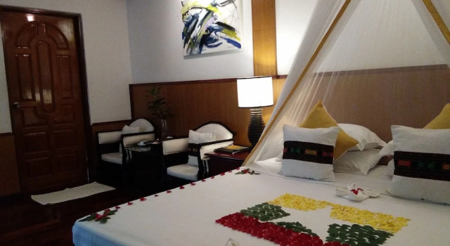 Двухместное бунгало Superior с балконом и с видом на сад The Emerald Sea Resort
