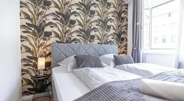 1BR 1LR 9 Min Center King Bed Metro, Varaa Huoneisto Wien Itävalta, lähellä Generali Arena
