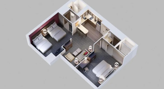 Люкс с 2 комнатами Staybridge Suites - Denton by IHG