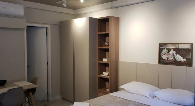31 New studio w/ fast reliable wifi, balcony and gym, Забронировать Отель Сан-Пауло штат Сан-Паулу, рядом с Паулиста-Пернамбуканас