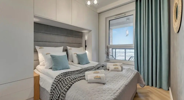 Апартаменты с видом на внутренний двор Letnica Seaside by Downtown Apartments