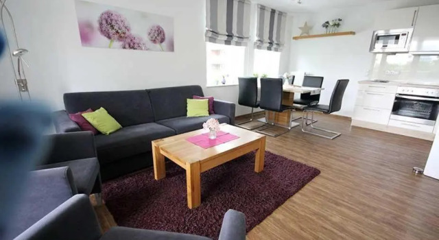 Апартаменты Ferienwohnung-308-Hohe-Lith-Duhnen-mit-eigenem-Strandkorb-am-Strand