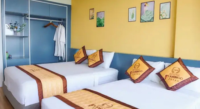 Студия Deluxe с балконом и рядом с пляжем Flamingo Hải Tiến Sea View Condotel