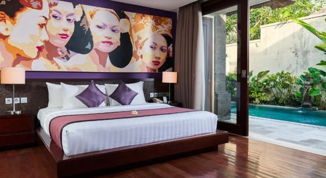 Вилла с бассейном с 2 комнатами Mahagiri Villas Sanur