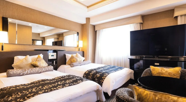 Двухместный номер Deluxe APA Hotel Ginza Shintomicho Ekimae Kita