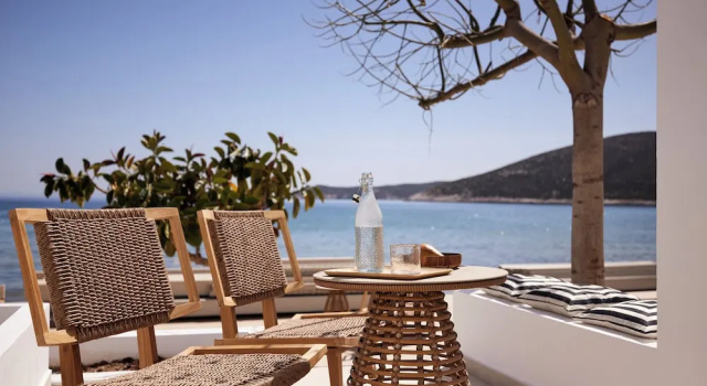 Люкс Deluxe с балконом и с видом на море Enalion Suites Sifnos