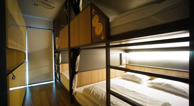 Кровать в общем номере BRB Hostel Bangkok Silom