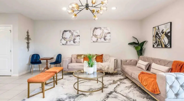 Апартаменты Designer Decorated-3 Bedroom Near Disney