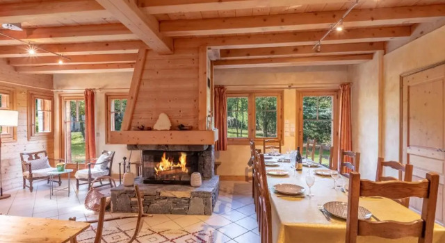Кровать в общем номере с 6 комнатами Chalet Persévérance