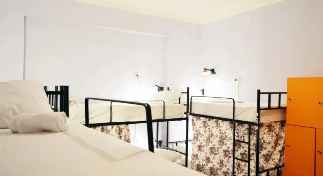 Bett im Wohnheim Soul Kitchen