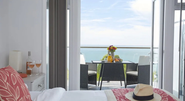 Двухместный номер Standard с балконом и с видом на море Luccombe Hall Hotel