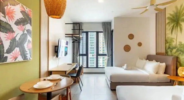 Двухместный люкс с 2 комнатами с видом на город 22 Macalisterz Premium Suites Penang by BYON