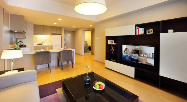 Двухместный номер Deluxe c 1 комнатой Somerset Heping Shenyang