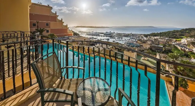 Одноместный номер Standard с балконом Grand Hotel Gozo