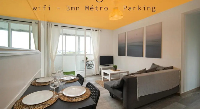 Апартаменты Appartement tout équipé parking balcon 2 chambres