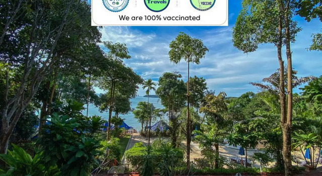 Бунгало с видом на сад Koh Mak Buri Hut Natural Resort