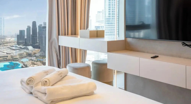 Burj Khalifa Luxury 2BR - High Floor, Забронировать Апартаменты/квартира Дубай Эмират Дубай, рядом с Дубай Молл