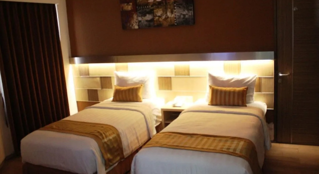 Deluxe Twin room Ruby Hotel Syariah