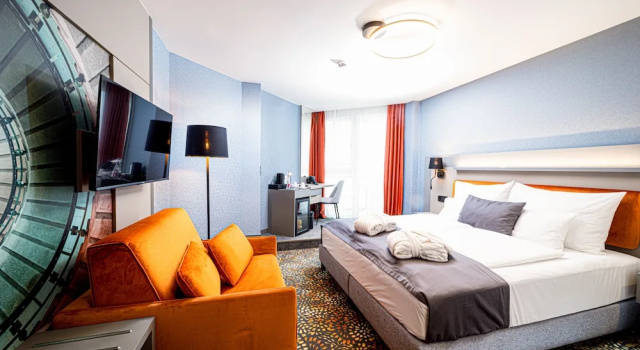 Номер Superior с балконом Hotel Helikon, Keszthely