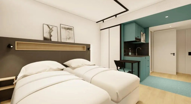 Двухместная студия Adagio Access Gent Centrum Dampoort